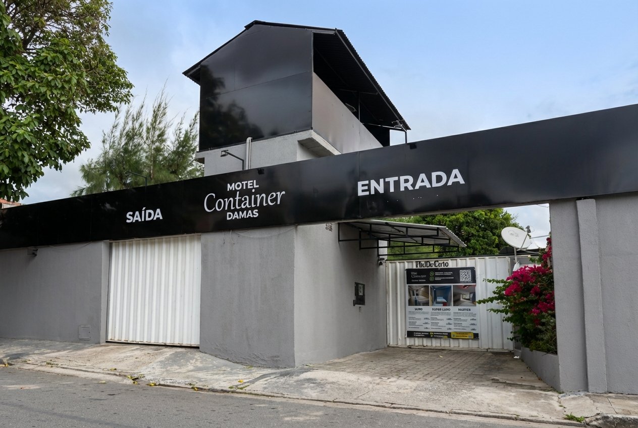 Fachada da unidade Container Damas