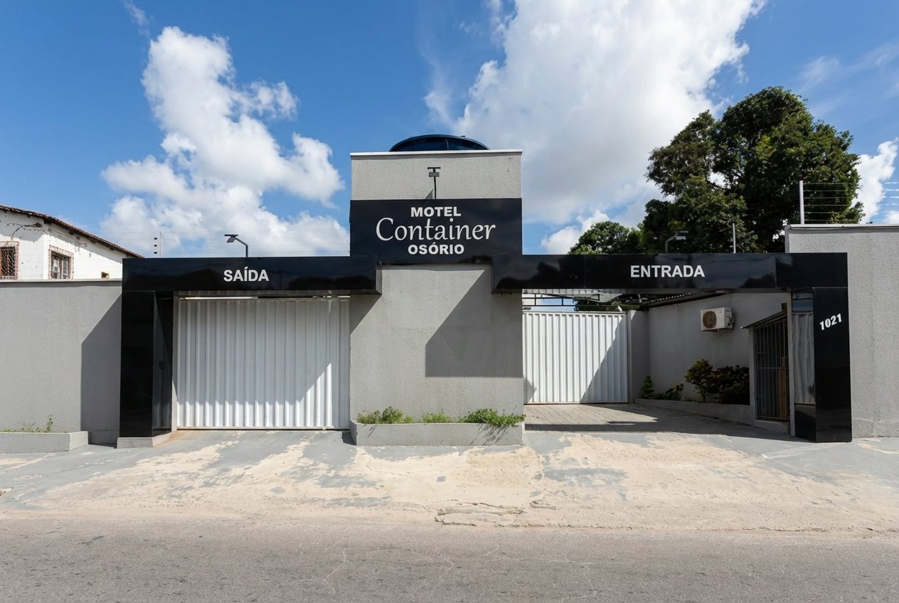 Fachada da unidade Container Osório